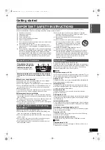 Preview for 3 page of Panasonic Diga DMR-ES40V Operating Instructions Manual