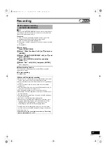 Preview for 27 page of Panasonic Diga DMR-ES40V Operating Instructions Manual