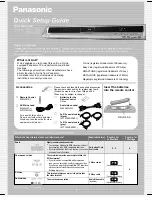Panasonic Diga DMR-EX75EB Quick Setup Manual preview