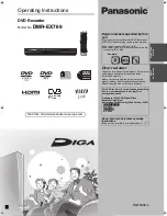 Panasonic Diga DMR-EX769 Operating Instructions Manual preview