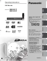 Preview for 1 page of Panasonic Diga DMR-EX77 Operating Instructions Manual