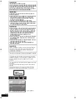 Preview for 2 page of Panasonic Diga DMR-EX77 Operating Instructions Manual