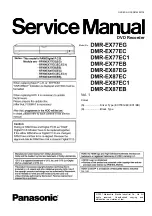 Panasonic Diga DMR-EX77EB Service Manual preview