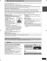 Preview for 5 page of Panasonic Diga DMR-EX83 Operating Instructions Manual