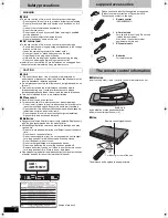 Preview for 2 page of Panasonic Diga DMR-EX84C Operating Instructions Manual