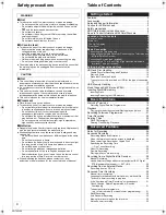 Preview for 4 page of Panasonic Diga DMR-EX86EB Operating Instructions Manual