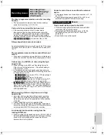 Preview for 91 page of Panasonic Diga DMR-EX86EB Operating Instructions Manual