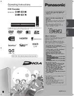 Panasonic Diga DMR-EX88 Operating Instructions Manual preview