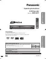 Panasonic Diga DMR-EZ17 Operating Instructions Manual предпросмотр