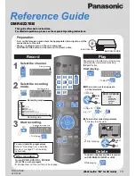 Preview for 1 page of Panasonic Diga DMR-EZ27EB Reference Manual