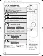 Preview for 8 page of Panasonic Diga DMR-EZ47 Operating Instructions Manual