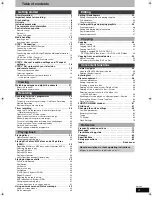 Preview for 3 page of Panasonic Diga DMR-EZ47V Operating Instructions Manual