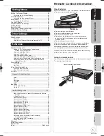 Preview for 5 page of Panasonic Diga DMR-EZ48VEB Operating Instructions Manual