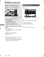 Preview for 24 page of Panasonic Diga DMR-PWT420 Operating Instructions Manual