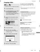 Preview for 49 page of Panasonic Diga DMR-PWT420 Operating Instructions Manual