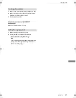 Preview for 47 page of Panasonic Diga DMR-PWT520 Operating Instructions Manual