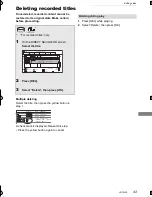 Предварительный просмотр 43 страницы Panasonic Diga DMR-PWT530 Operating Instructions Manual