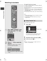 Preview for 22 page of Panasonic Diga DMR-XS385 Operating Instructions Manual