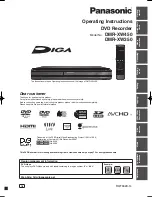 Panasonic Diga DMR-XW350 Operating Instructions Manual preview