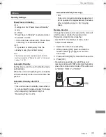 Preview for 77 page of Panasonic Diga DMR-XW390 Operating Instructions Manual