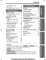 Предварительный просмотр 5 страницы Panasonic Digital Answering Device Operating Instructions Manual