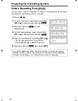 Предварительный просмотр 24 страницы Panasonic Digital Answering Device Operating Instructions Manual