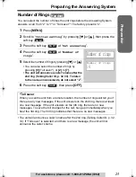 Предварительный просмотр 25 страницы Panasonic Digital Answering Device Operating Instructions Manual