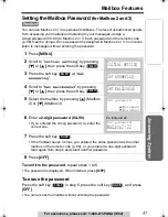 Предварительный просмотр 57 страницы Panasonic Digital Answering Device Operating Instructions Manual