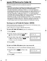 Предварительный просмотр 82 страницы Panasonic Digital Answering Device Operating Instructions Manual