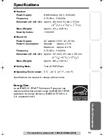 Предварительный просмотр 93 страницы Panasonic Digital Answering Device Operating Instructions Manual