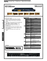 Panasonic Digital Multi Processors WZ-DM35NH Specification Sheet preview