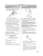 Предварительный просмотр 15 страницы Panasonic Digital Paimcorder MultiCam PV-GS19 Operating Instructions Manual