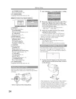 Предварительный просмотр 24 страницы Panasonic Digital Paimcorder MultiCam PV-GS19 Operating Instructions Manual