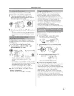 Предварительный просмотр 27 страницы Panasonic Digital Paimcorder MultiCam PV-GS19 Operating Instructions Manual