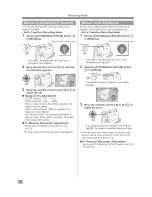 Предварительный просмотр 36 страницы Panasonic Digital Paimcorder MultiCam PV-GS19 Operating Instructions Manual