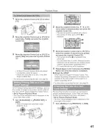 Предварительный просмотр 41 страницы Panasonic Digital Paimcorder MultiCam PV-GS19 Operating Instructions Manual