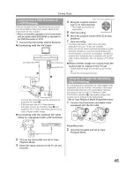 Предварительный просмотр 45 страницы Panasonic Digital Paimcorder MultiCam PV-GS19 Operating Instructions Manual