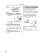 Предварительный просмотр 46 страницы Panasonic Digital Paimcorder MultiCam PV-GS19 Operating Instructions Manual