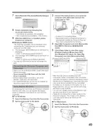 Предварительный просмотр 49 страницы Panasonic Digital Paimcorder MultiCam PV-GS19 Operating Instructions Manual