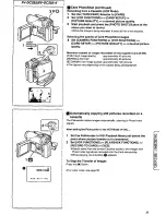 Предварительный просмотр 35 страницы Panasonic Digital Palmcoder Multicam PV-DC152 Operating Instructions Manual