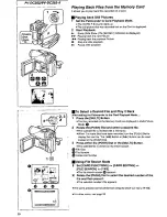 Предварительный просмотр 36 страницы Panasonic Digital Palmcoder Multicam PV-DC152 Operating Instructions Manual