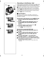 Предварительный просмотр 52 страницы Panasonic Digital Palmcoder Multicam PV-GS50 Operating Instructions Manual