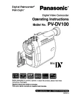 Предварительный просмотр 1 страницы Panasonic Digital Palmcoder PalmSight PV-DV100 Operating Instructions Manual