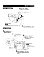 Preview for 7 page of Panasonic Digital Palmcoder PalmSight PV-DV100 Operating Instructions Manual