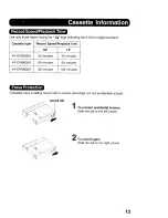 Preview for 13 page of Panasonic Digital Palmcoder PalmSight PV-DV100 Operating Instructions Manual