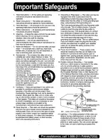 Предварительный просмотр 4 страницы Panasonic Digital Palmcoder PalmSight PV-DV100 Operating Manual