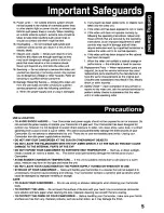 Предварительный просмотр 5 страницы Panasonic Digital Palmcoder PalmSight PV-DV100 Operating Manual