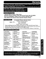 Предварительный просмотр 71 страницы Panasonic Digital Palmcoder PalmSight PV-DV100 Operating Manual