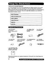 Предварительный просмотр 2 страницы Panasonic Digital Palmcoder PalmSight PV-DV200 Operating Instructions Manual