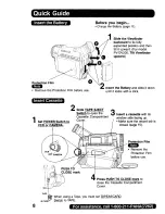 Предварительный просмотр 8 страницы Panasonic Digital Palmcoder PalmSight PV-DV200 Operating Instructions Manual